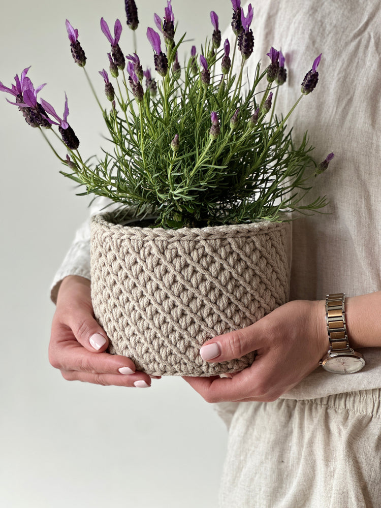 Basket with a Wooden Base