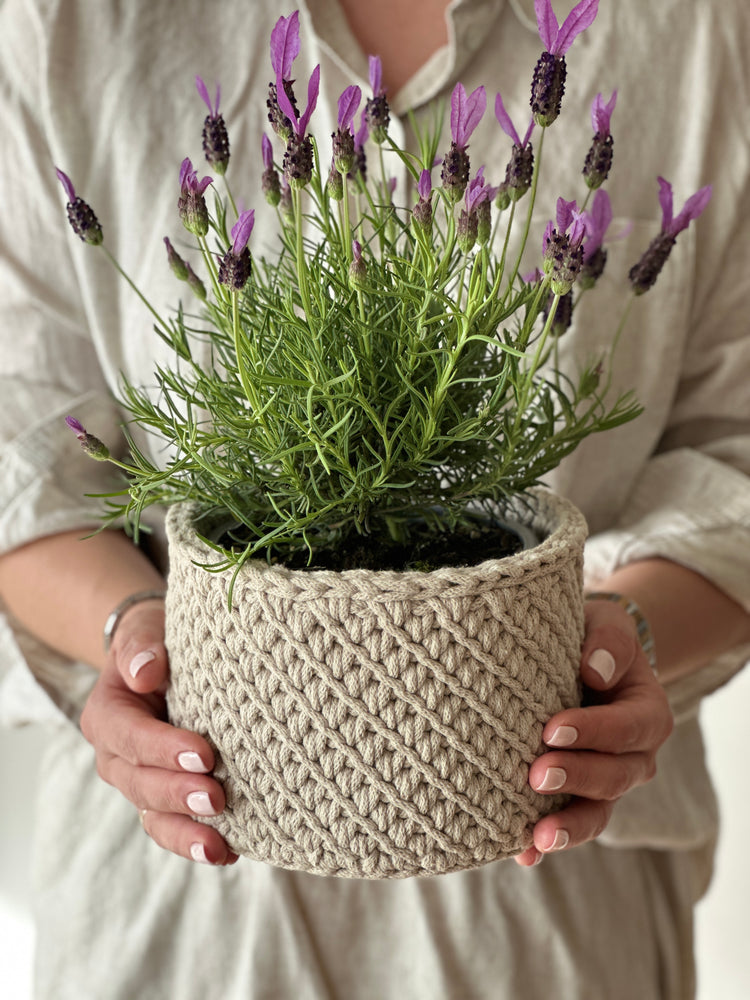 Basket with a Wooden Base