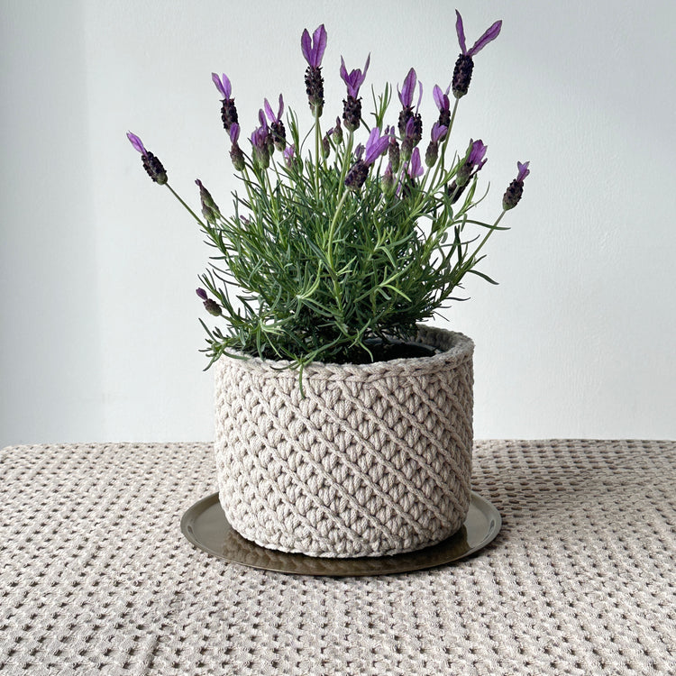 Basket with a Wooden Base